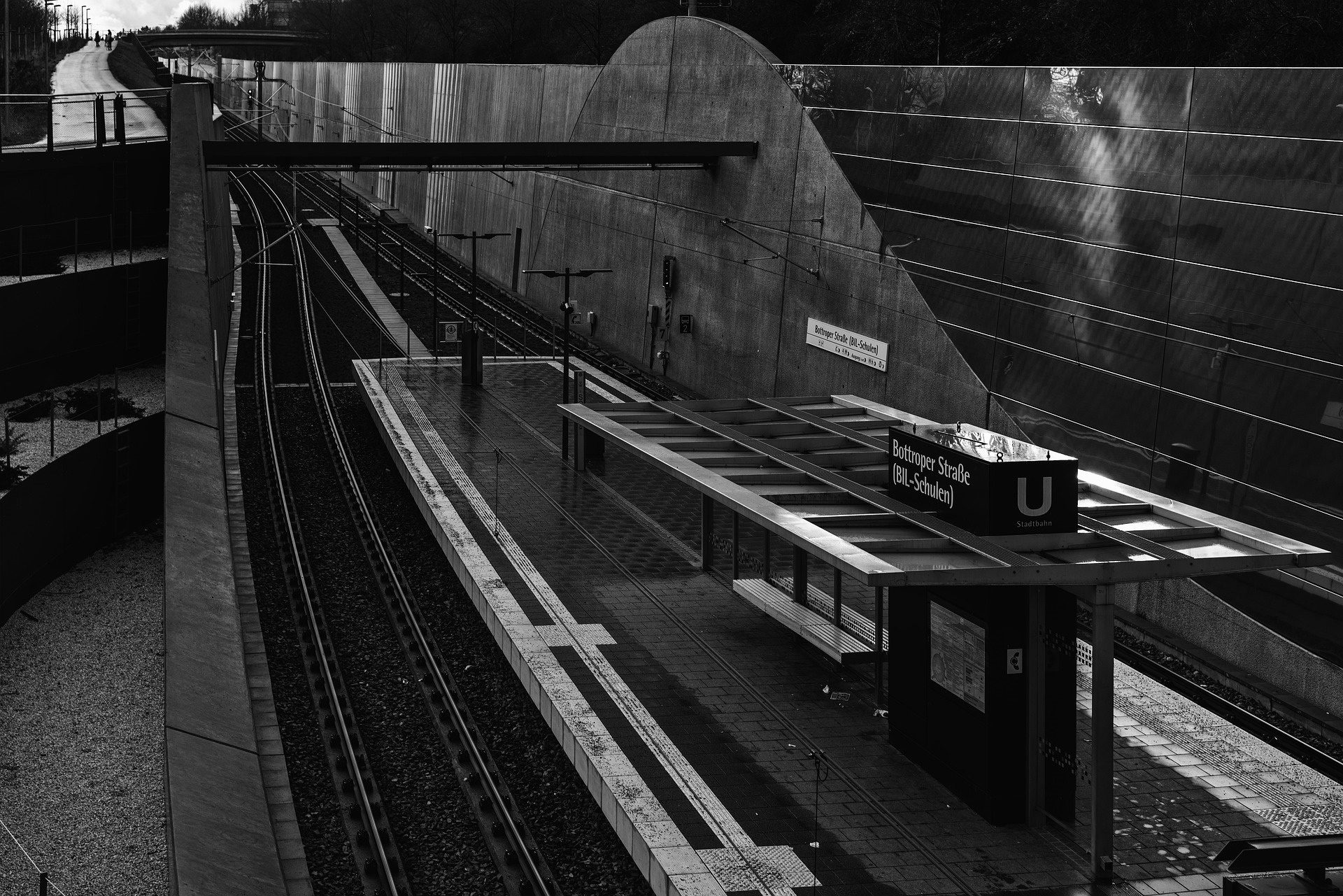 Blick auf die U-Bahn-Haltestelle Bottroper Straße
