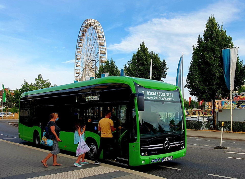 Der Stadtbus in Fulda an einer Haltestelle. Foto: Fahrgastverband Pro Bahn & Bus