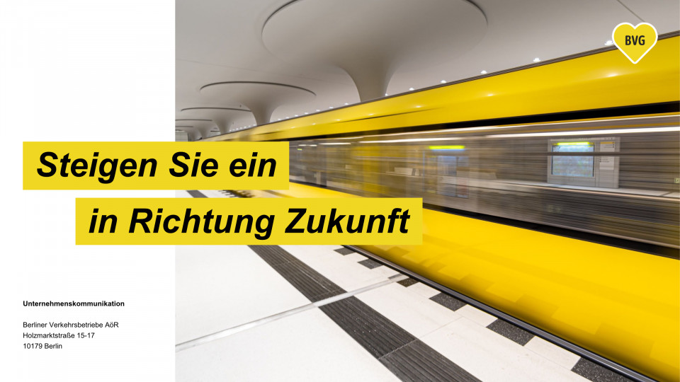 Rückseite der BVG-Konzeption für den Ausbau des städtischen Nahverkehrs